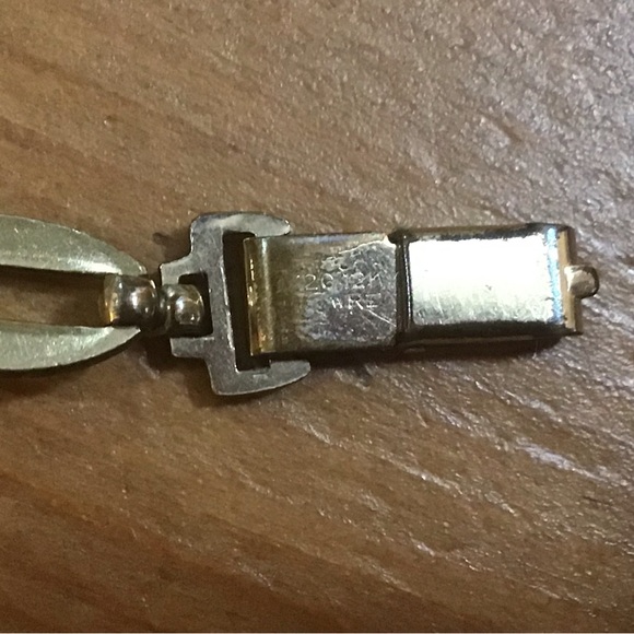 We Richard:stamped ( 1/20 12k GF) moonstone link bracelet vintage very rare find - Picture 9 of 9